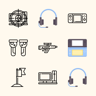 Gaming icons pack