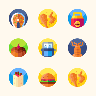 Food icons pack
