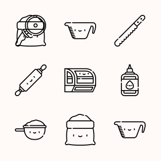 Bakery icons pack