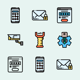 Protection and Security icons pack