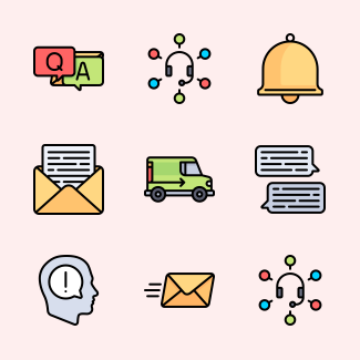 Customer service icons pack