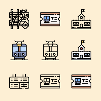 Railway icons pack