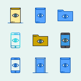 Detective icons pack