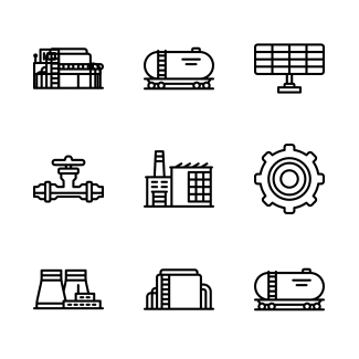 Industrial Processes icons pack
