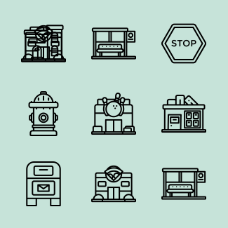 Urban icons pack