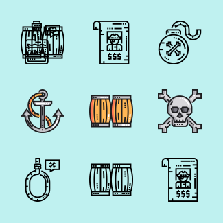 Pirates icons pack