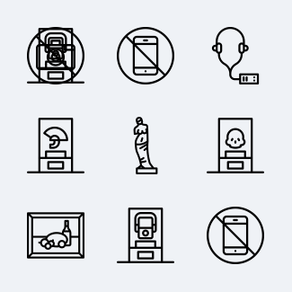 Museum icons pack
