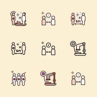 Coronavirus icons pack