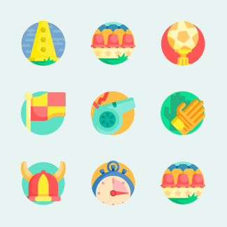 Soccer icons pack