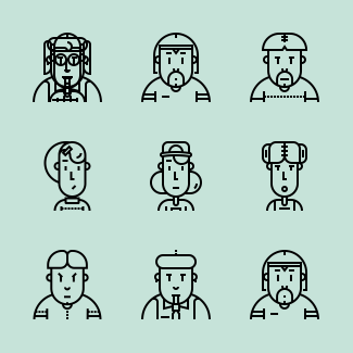 Avatars icons pack