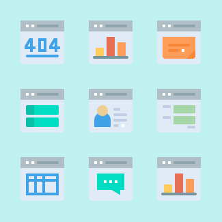 Website Layout and Ui icons pack