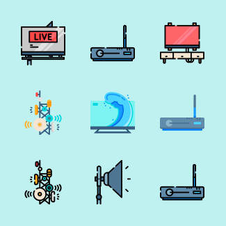 Television icons pack