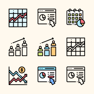 Analytics icons pack