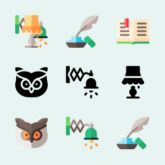 Literature icons pack