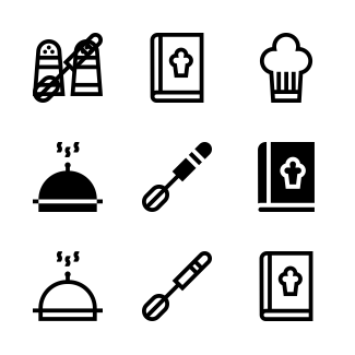 Cooking icons pack