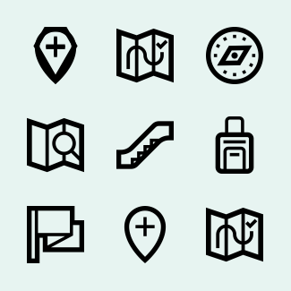 Navigation icons pack