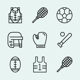 Sports icons pack