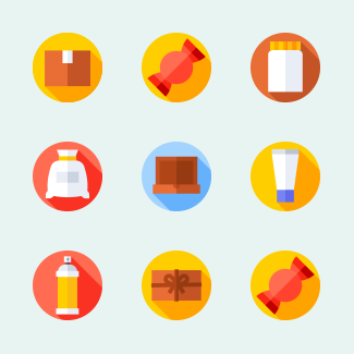 Packaging icons pack