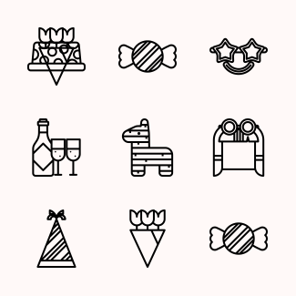 Birthday Party icons pack