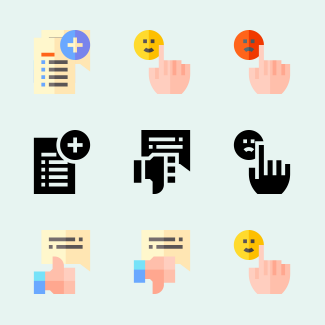 Customer reviews icons pack