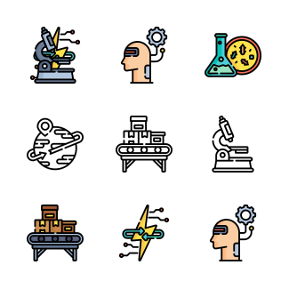 Industrial Process icons pack