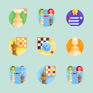 Chess icons pack