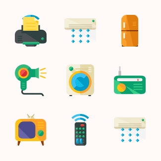 Home Appliances icons pack