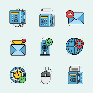 Contact Us icons pack