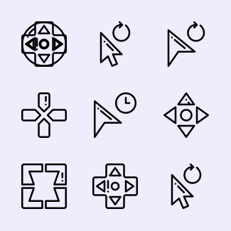 Selection and Cursors icons pack