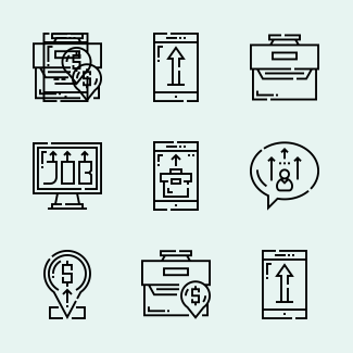 Job Promotion icons pack
