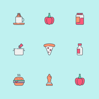 Spices icons pack