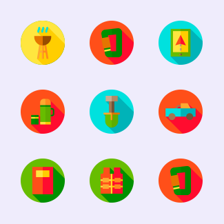 Adventure icons pack