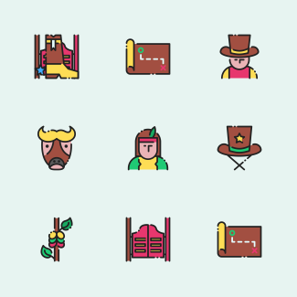 Western icons pack