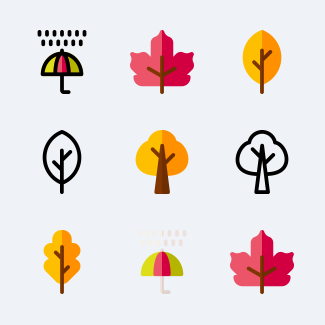 Autumn Nature icons pack
