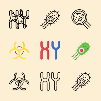 Bioengineering icons pack