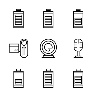 Electronic icons pack