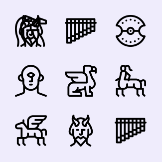 Greek Mythology icons pack
