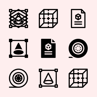 3D Printing icons pack