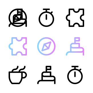 Creative Process icons pack