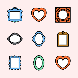 Frames icons pack