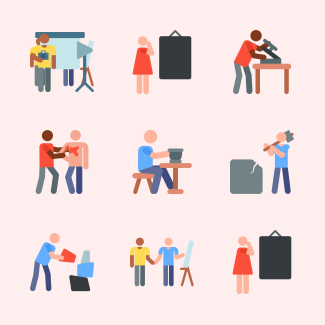 Artists and designers icons pack