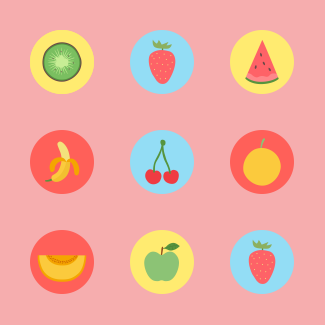 Summer Fruits icons pack