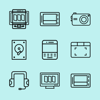 Technology Icon Set icons pack