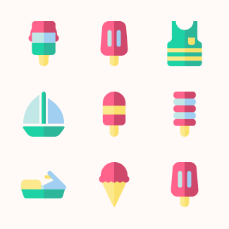 Summertime Vacations icons pack
