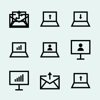 Data Comunication Collection icons pack