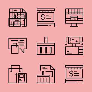 Shopping Icon Elements icons pack