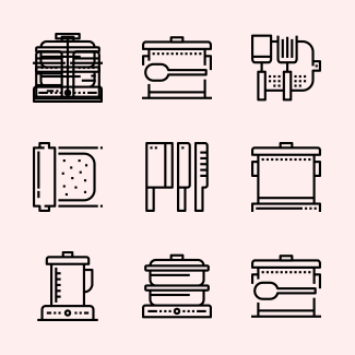 Cooking and Kitchen Equipment icons pack