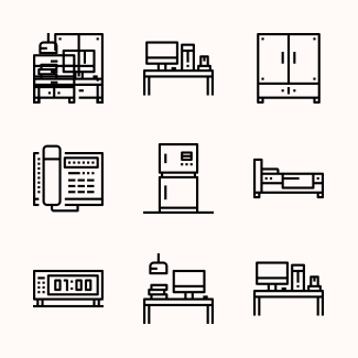 Home  Equipment icons pack