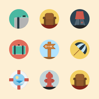 Objects icons pack