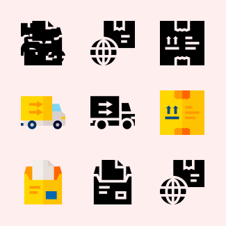 Delivery icons pack